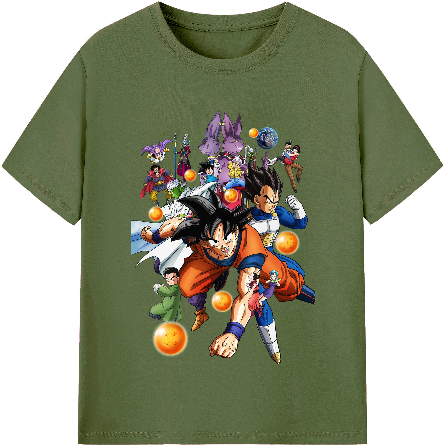 （画像用） ドラゴンボール DRAGON BALL 綿100％半袖Tシャツ（フロントプリント）
